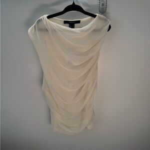 Forever 21 mesh cowl neck top
